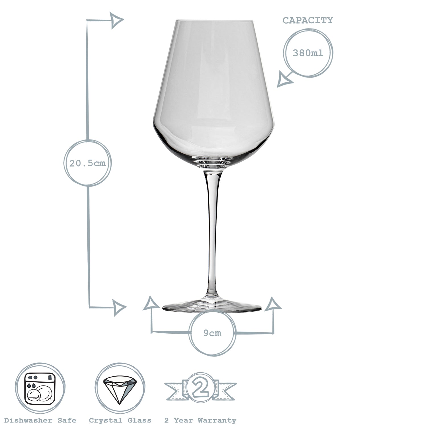 Inalto Uno White Wine Glass - 380ml