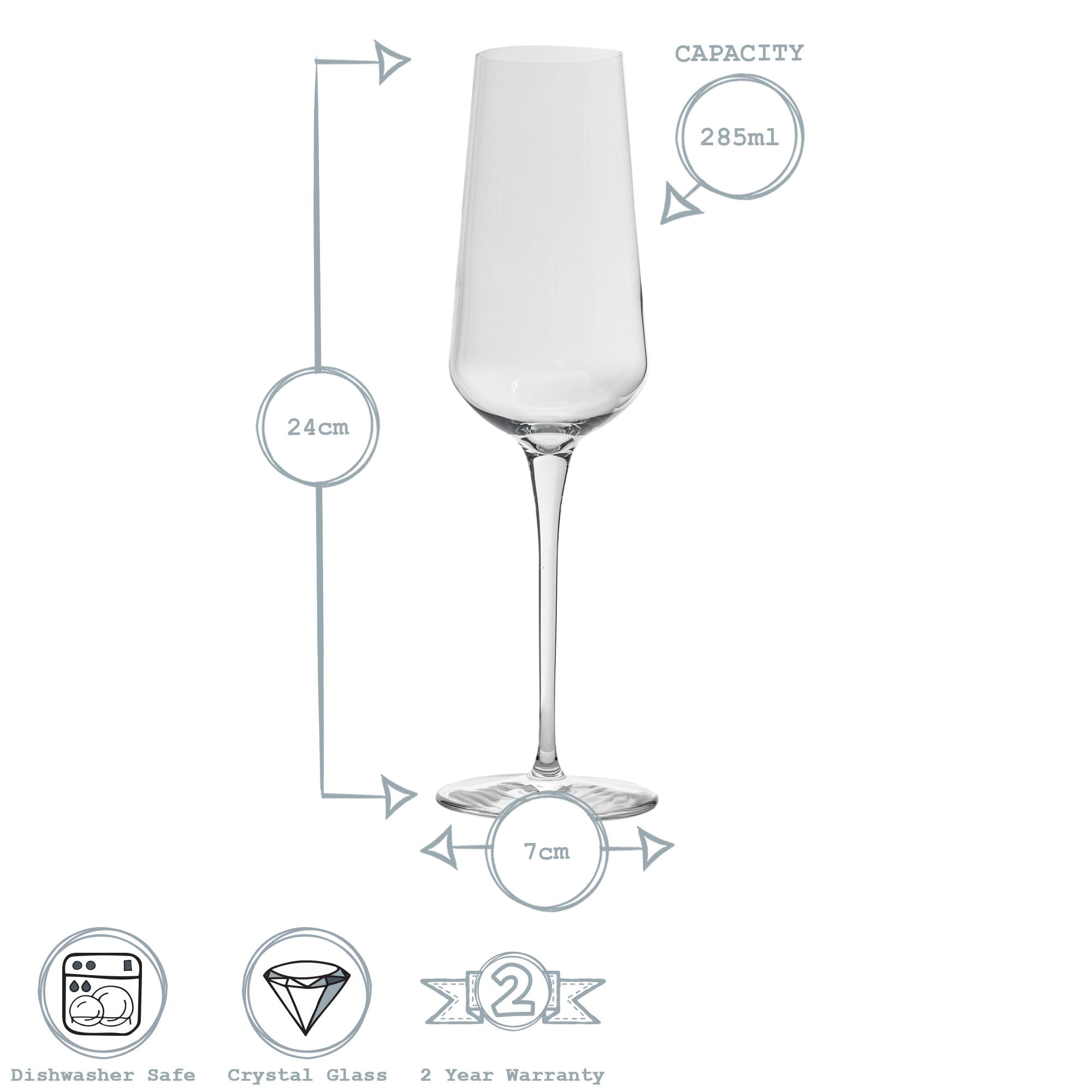 Inalto Uno Cal Flute 285ml