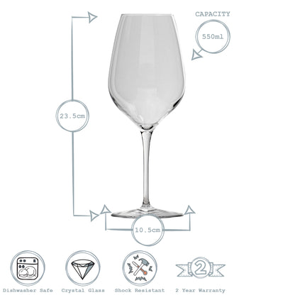Inalto Tre Sensi Red Wine Glass - 550ml