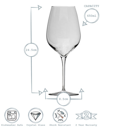 Inalto Tre Sensi Red Wine Glass - 650ml