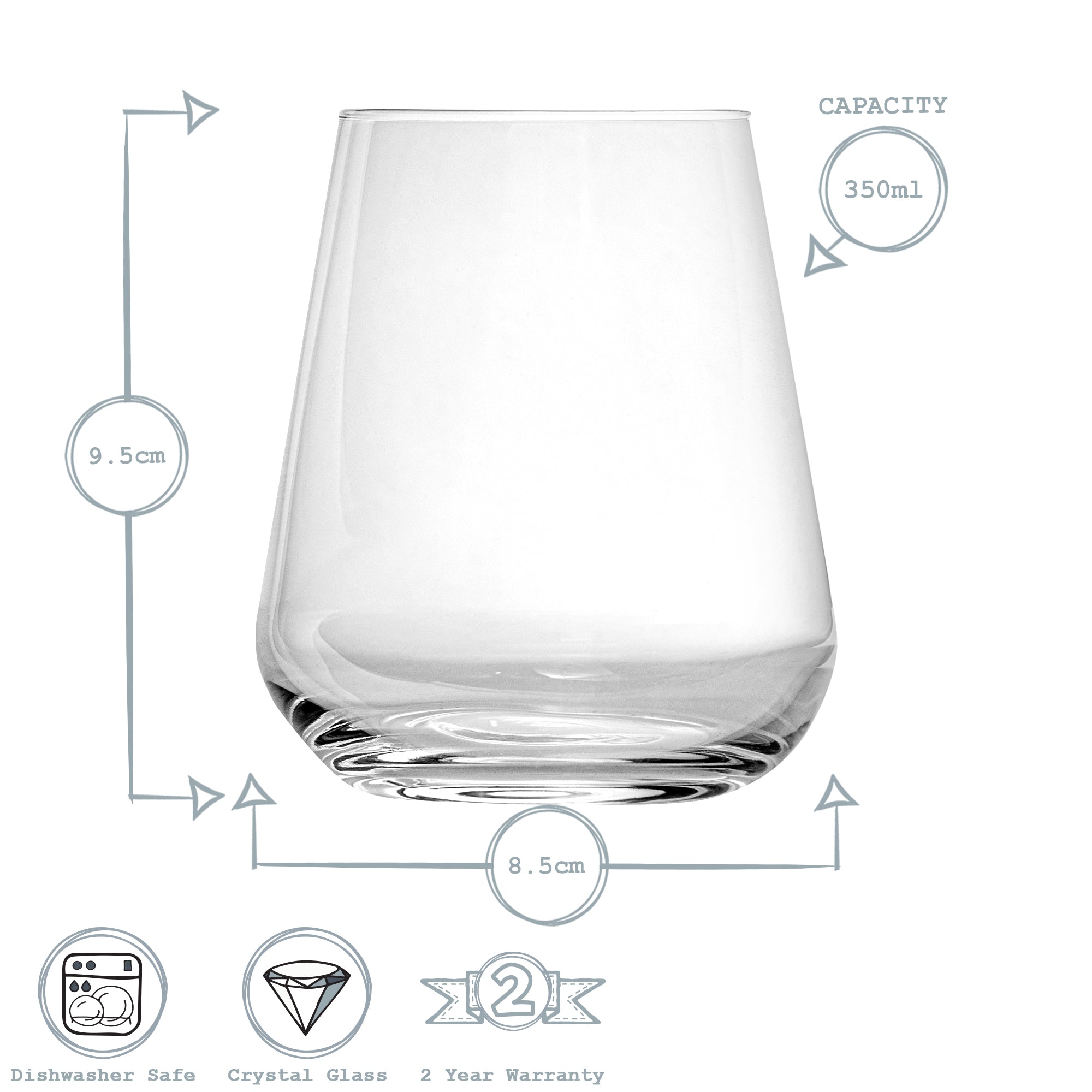 Inalto Uno Water Glass - 350ml