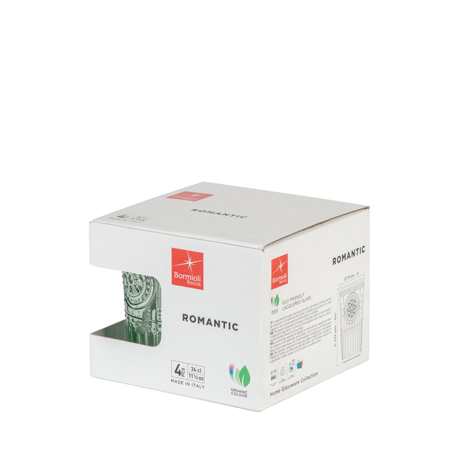 Romantic Highball Glass - 340ml - Green