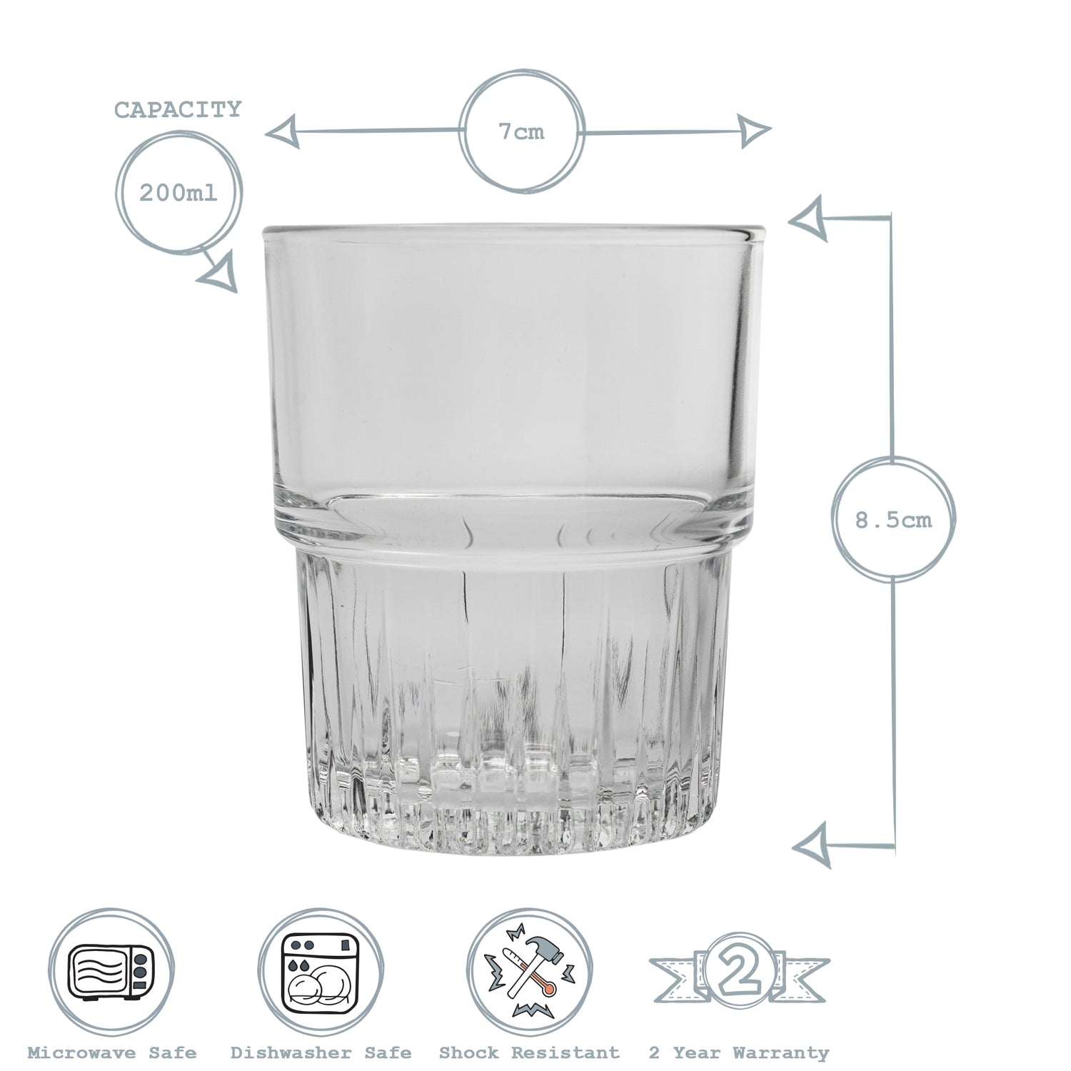 Empilable Stacking Tumbler - 200ml