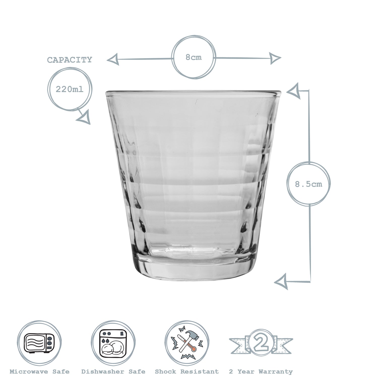 Prisme Tumbler - 220ml - Clear