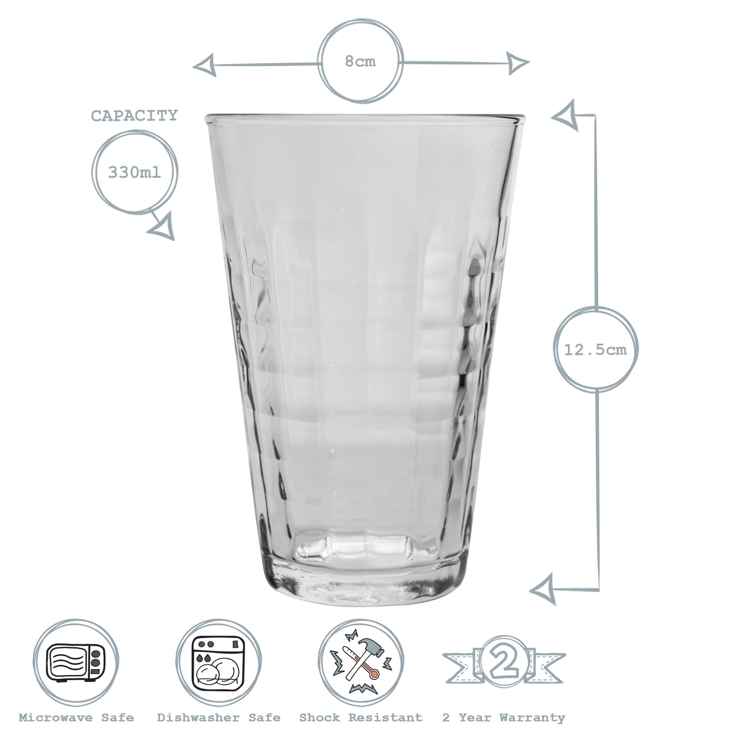 Prisme Tumbler - 330ml - Clear