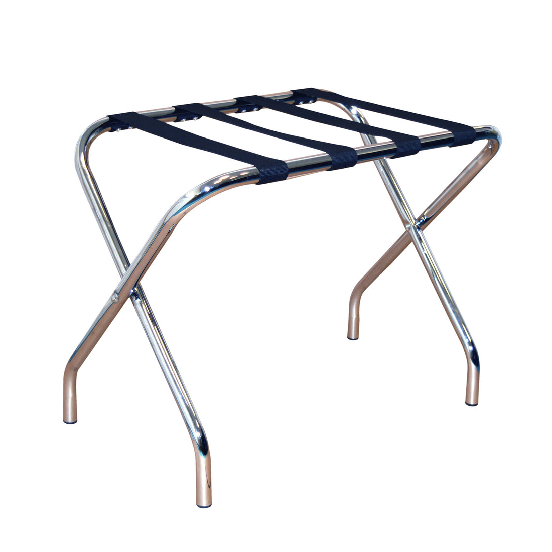 Harbour Housewares Folding Metal Luggage Rack - Chrome