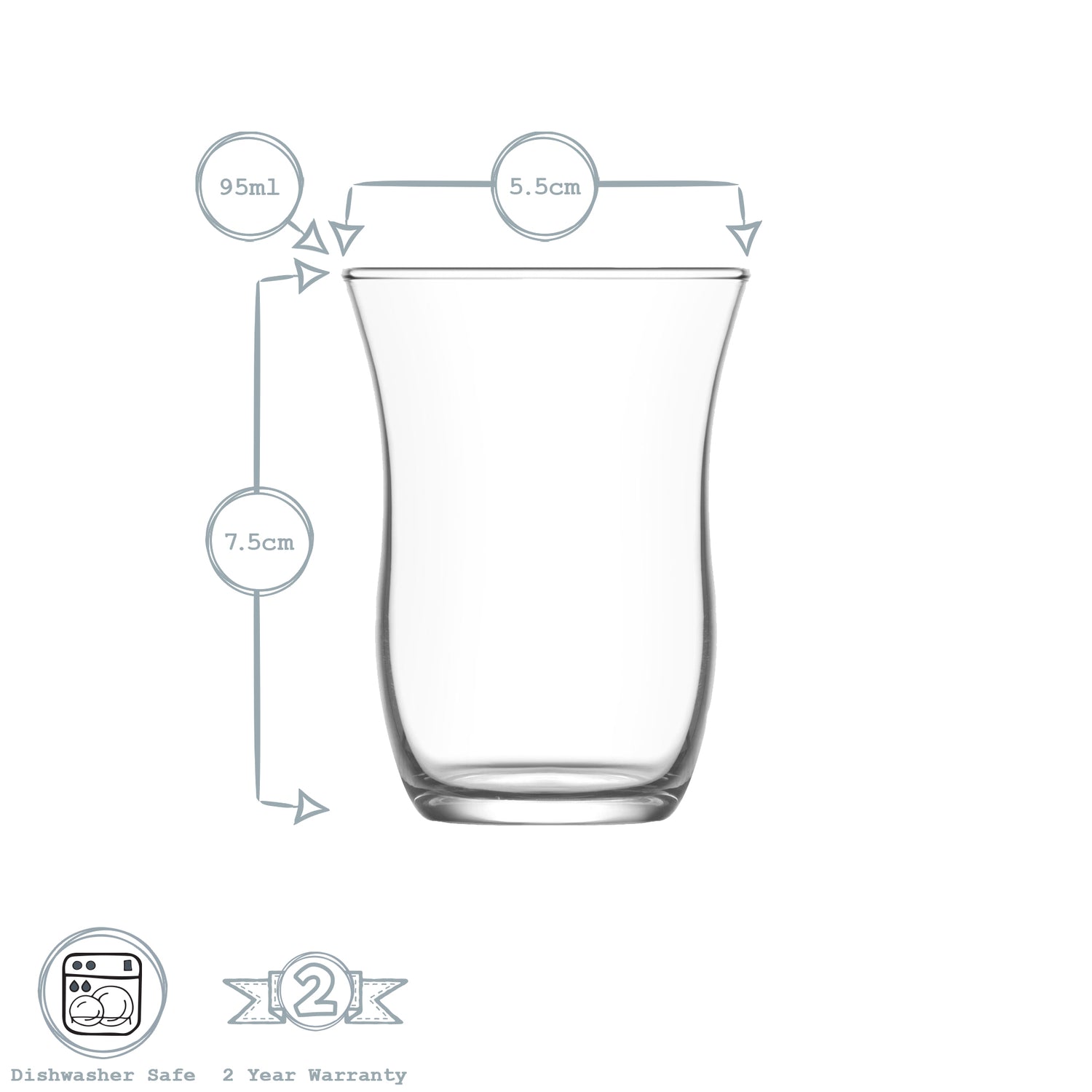 Harman Turkish Tea glass - 95ml