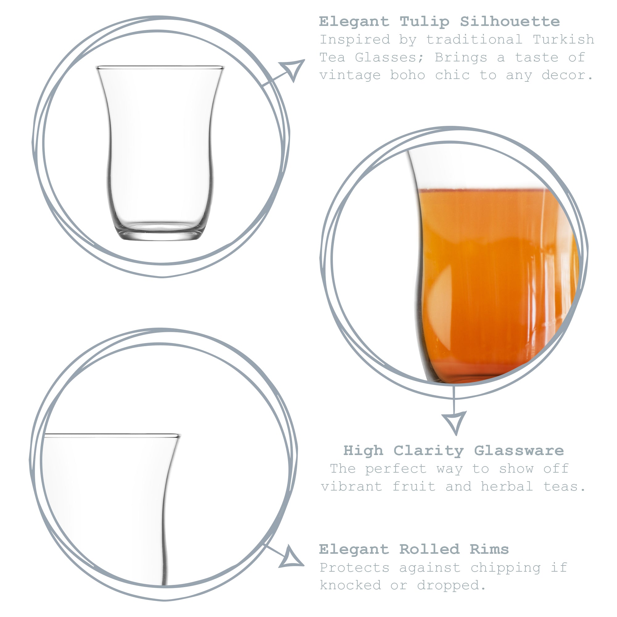Harman Turkish Tea glass - 95ml