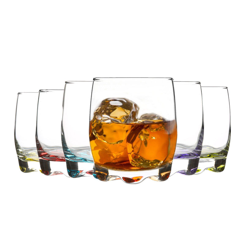 LAV 6 Piece Adora Whiskey Glasses Set - 290ml - Multi