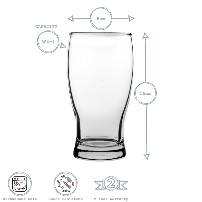 LAV Belek Pint Beer Glass - 580ml