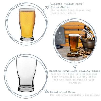 Belek Pint Beer Glass - 580ml