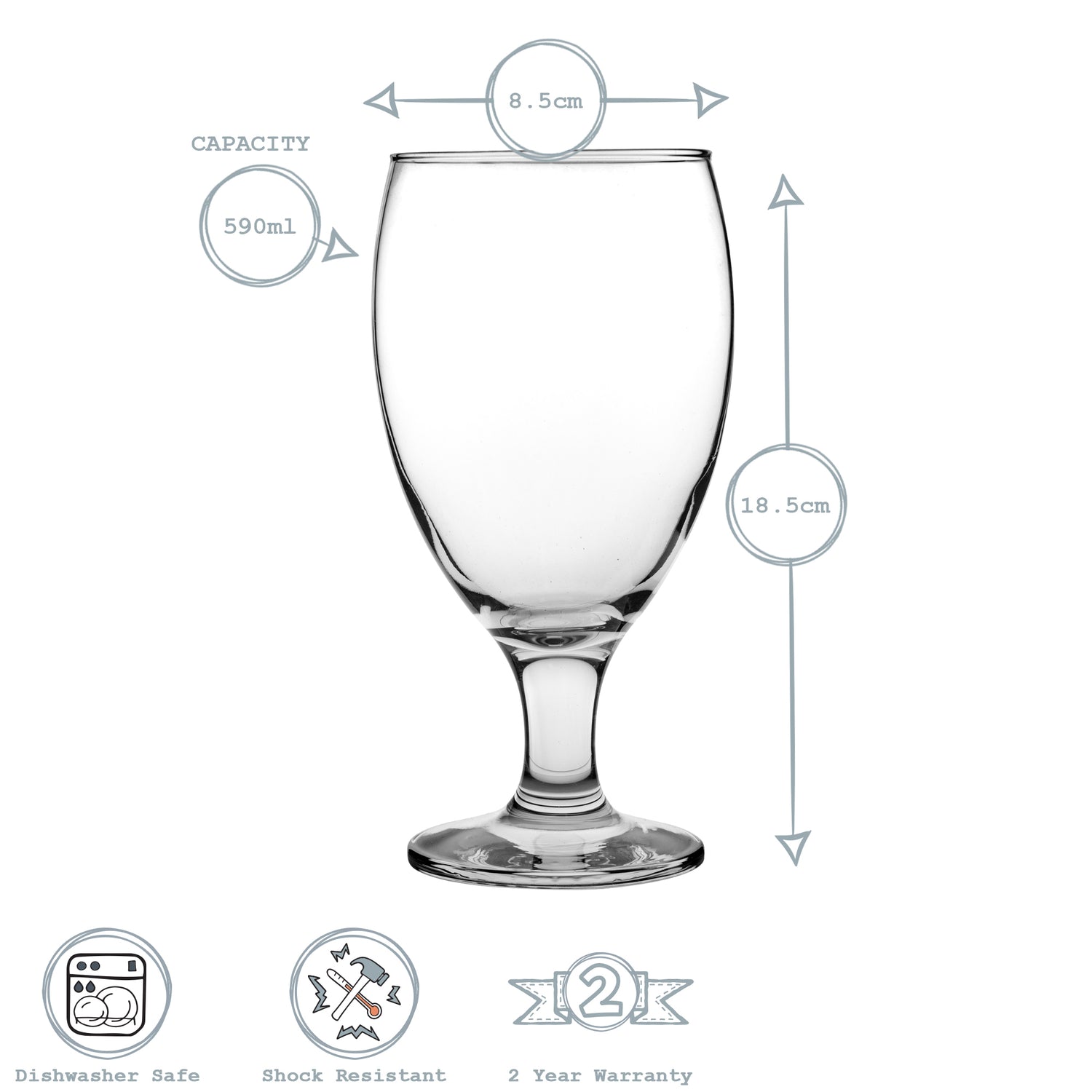 Empire Craft Beer Glass - 590ml