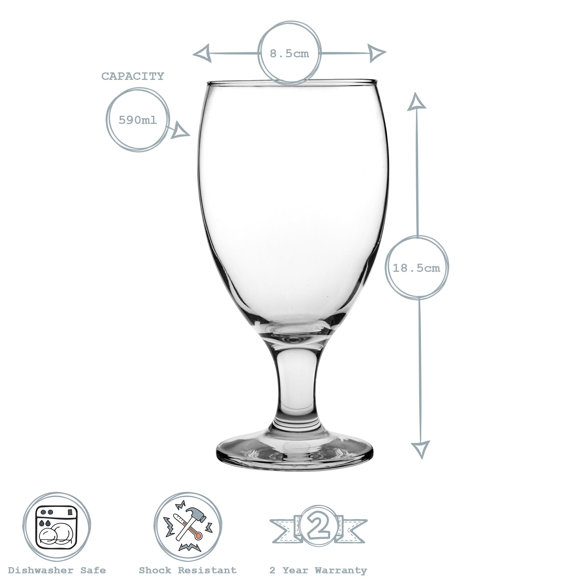 Empire Craft Beer Glass - 590ml