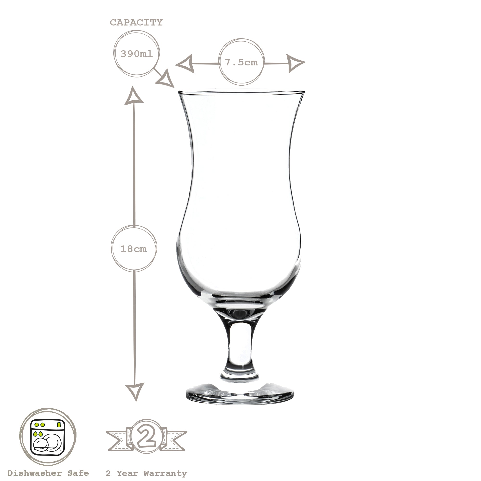 Fiesta Pina Colada Glass - 390ml