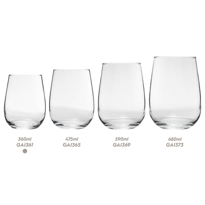 Gaia Stemless White Wine Glass - 360ml
