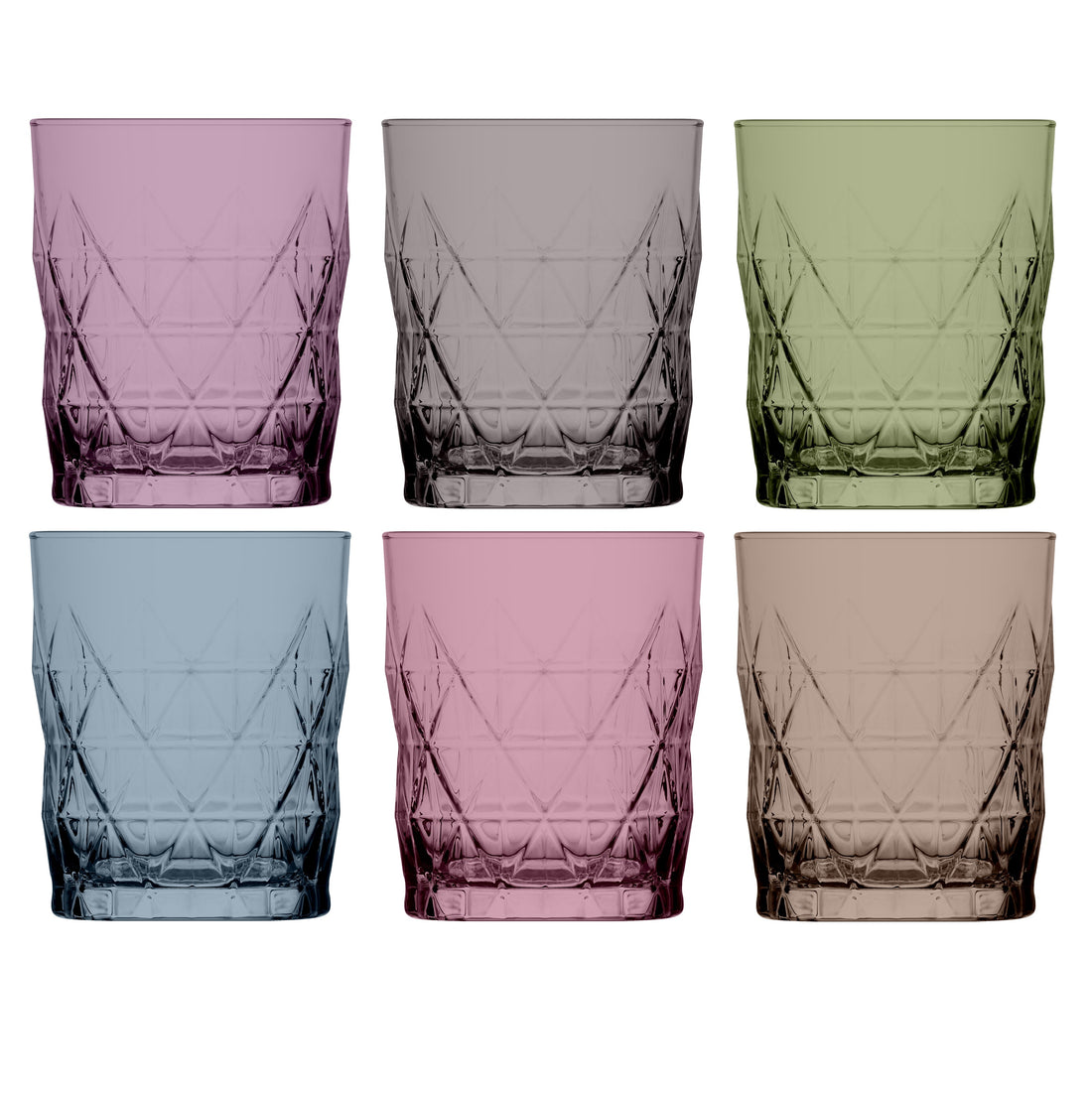 Keops Dark Pastel Highball Glasses - 345ml