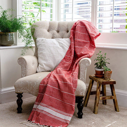 Turkish Beach Towel - Red