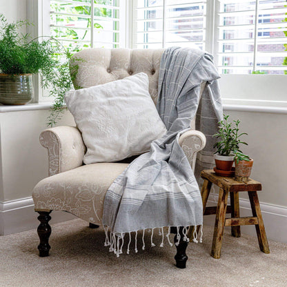 Turkish Beach Towel - Grey