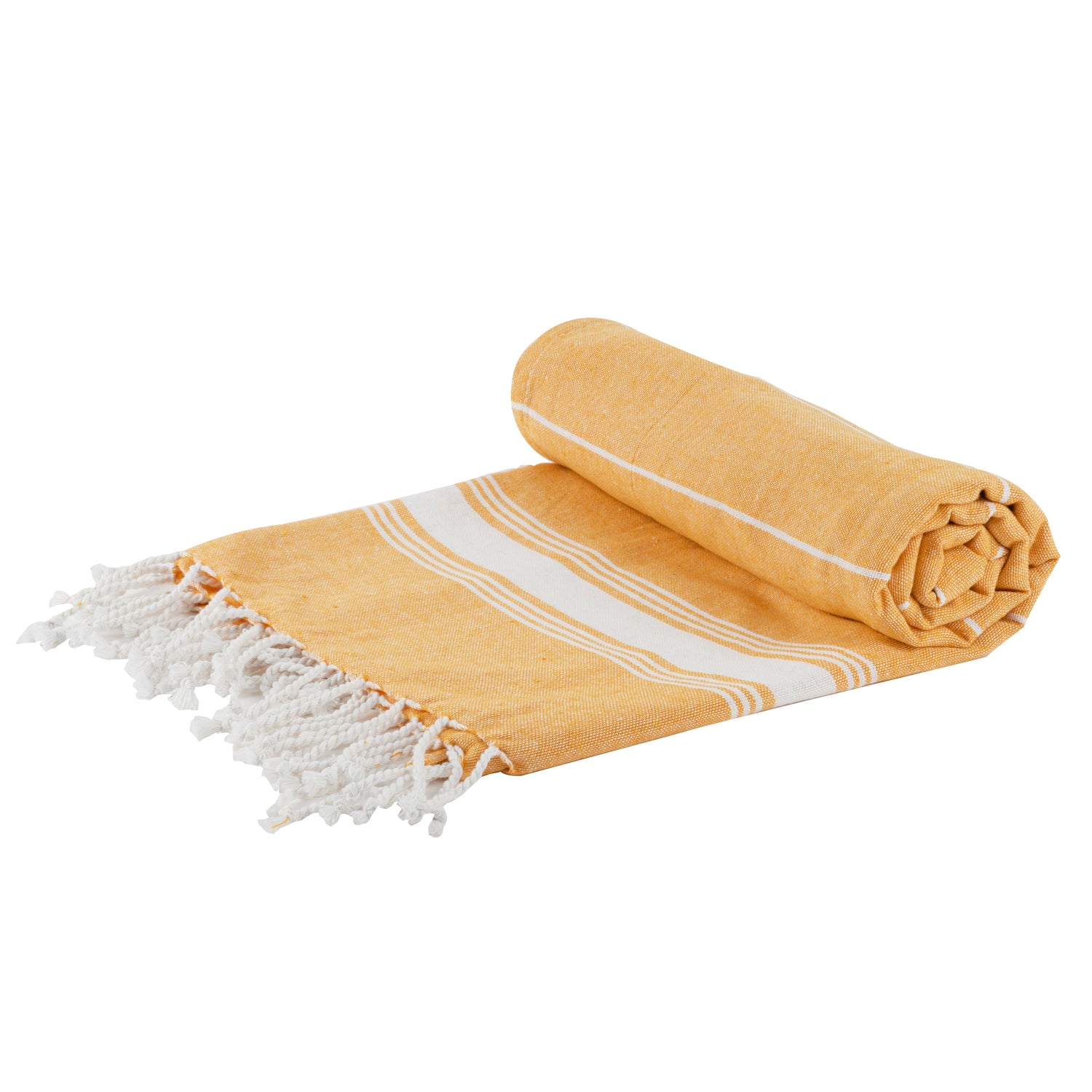 Small Turkish Beach Towel - Yellow