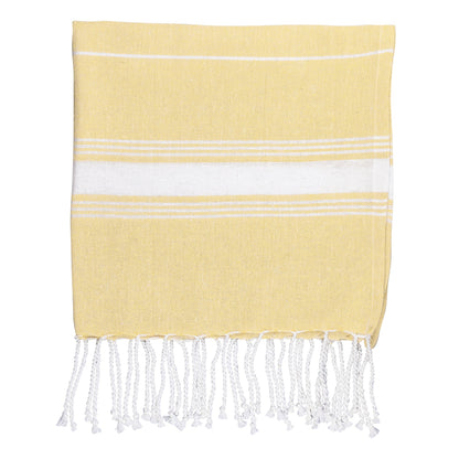 Nicola Spring Kids Turkish Beach Towel - Yellow