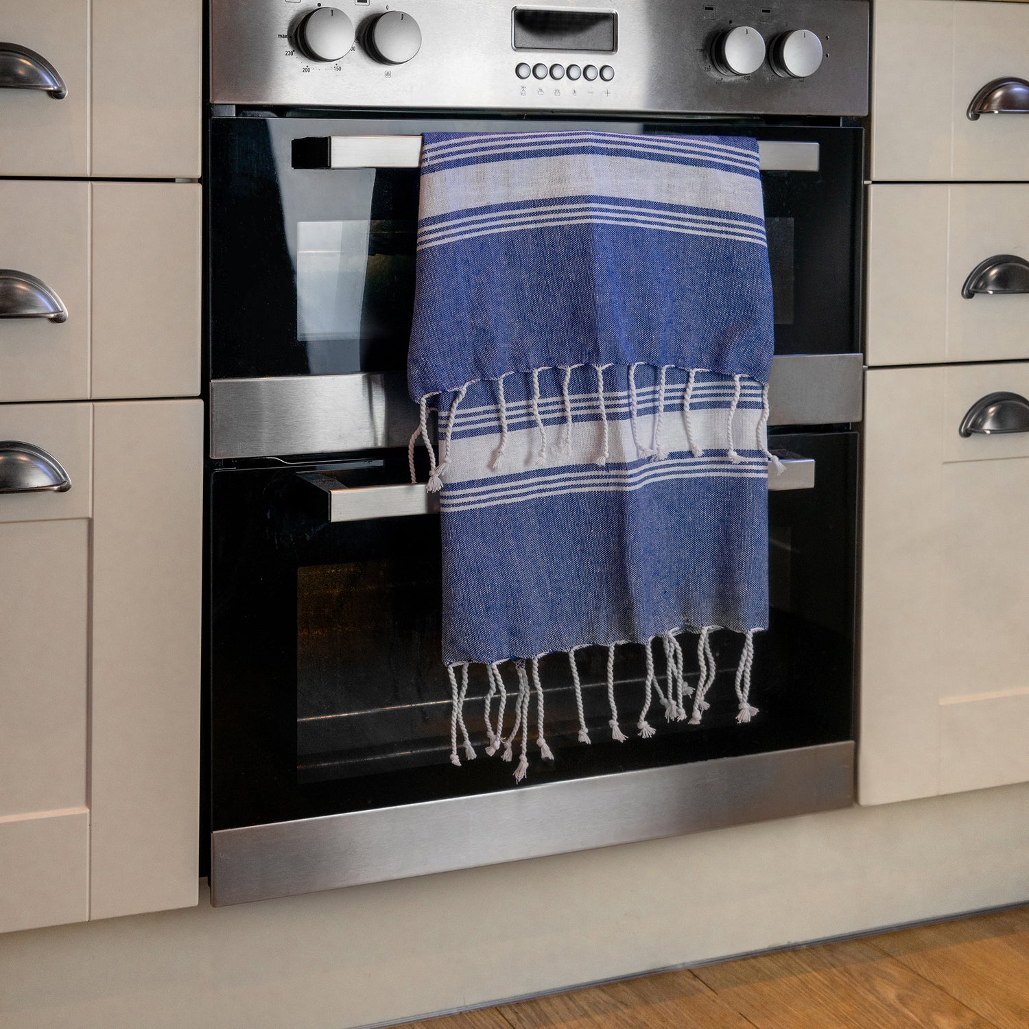 Small Turkish Beach Towel - Dark Blue