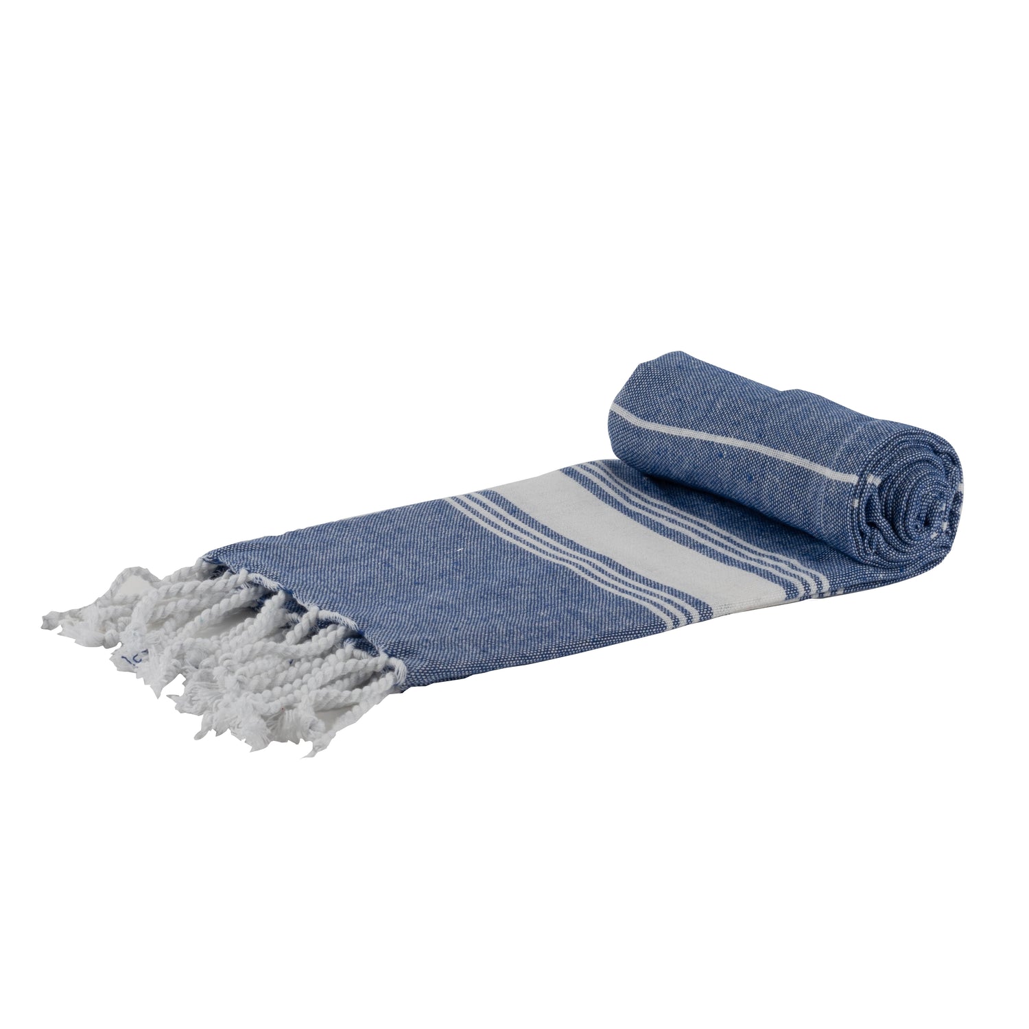Small Turkish Beach Towel - Dark Blue