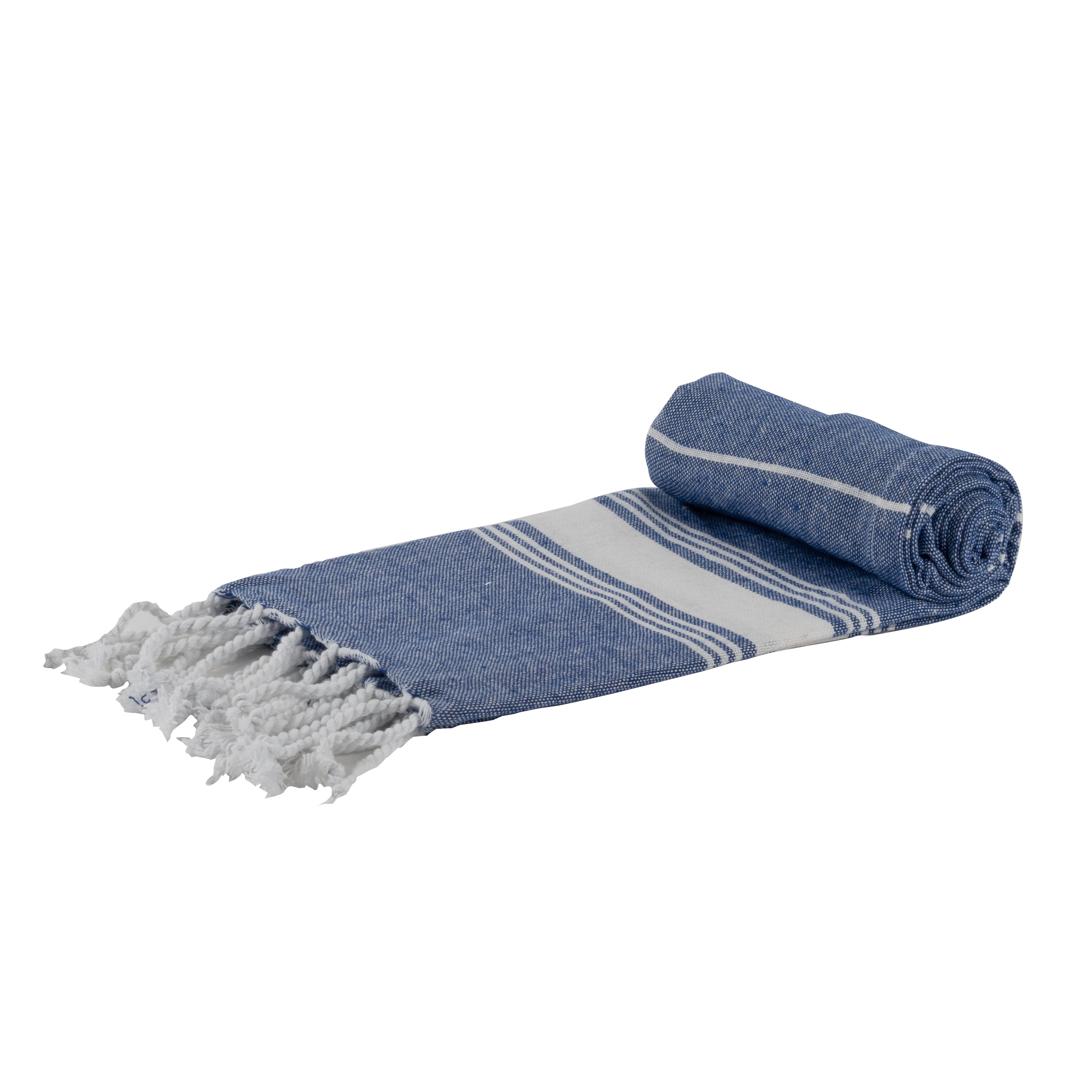 Small Turkish Beach Towel - Dark Blue