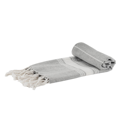 Small Turkish Beach Towel - Grey