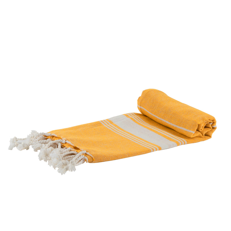 Nicola Spring Turkish Beach Towel - Yellow