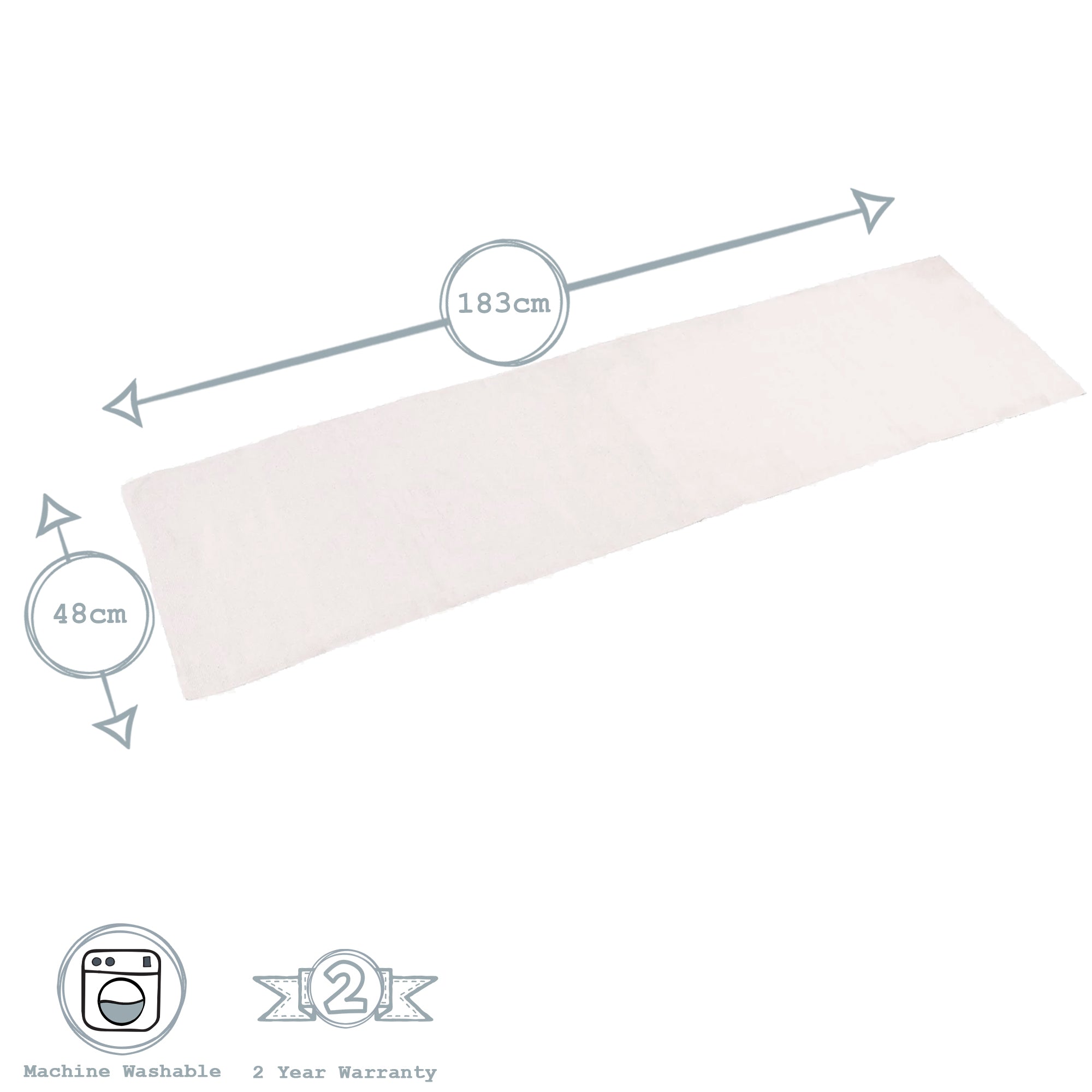 Ribbed Table Runner - Natural