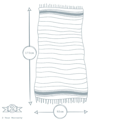 Turkish Beach Towel - Aqua