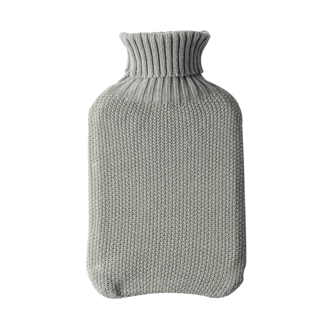 Nicola Spring Hot Water Bottle Cover - Knitted - Grey