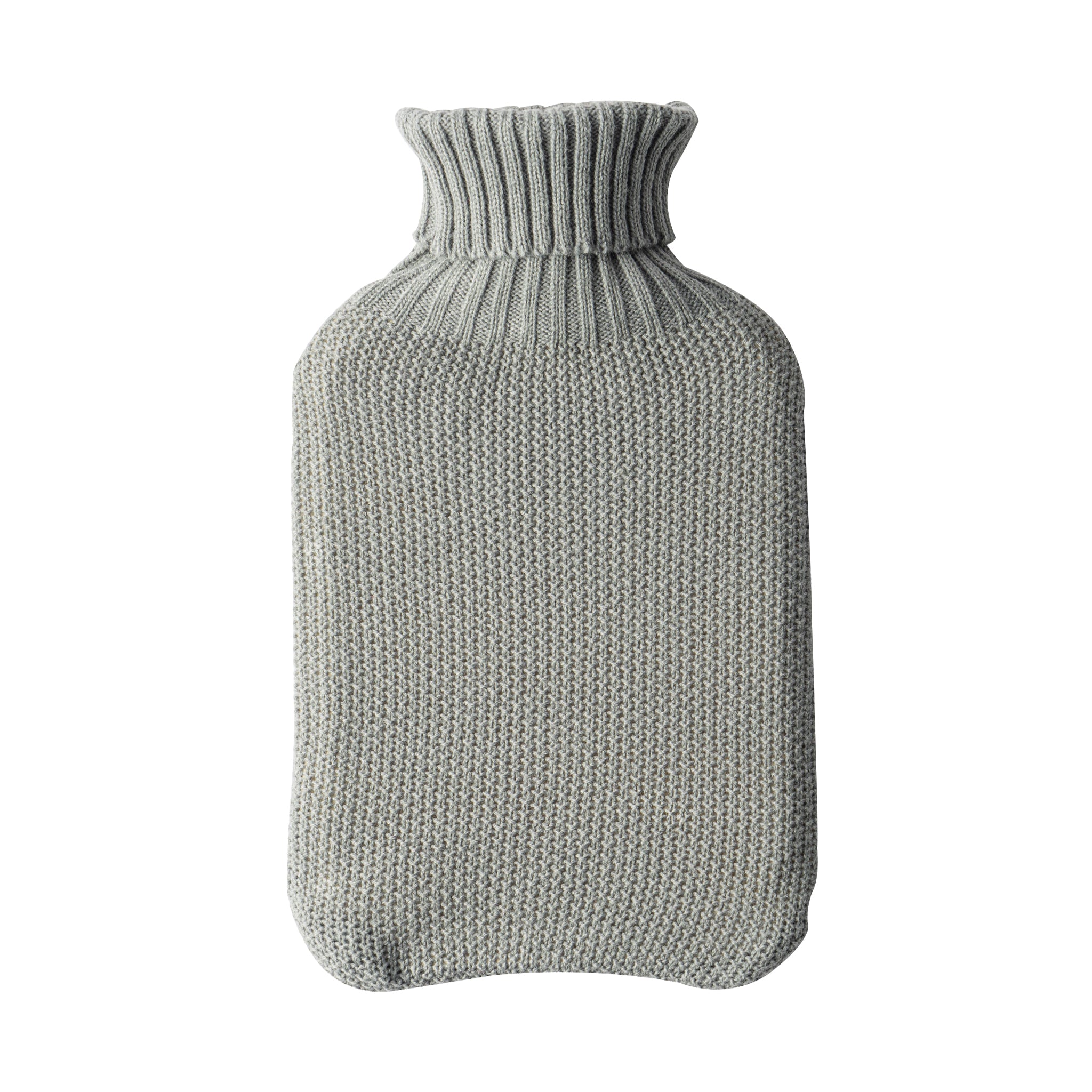 Nicola Spring Hot Water Bottle Cover - Knitted - Grey