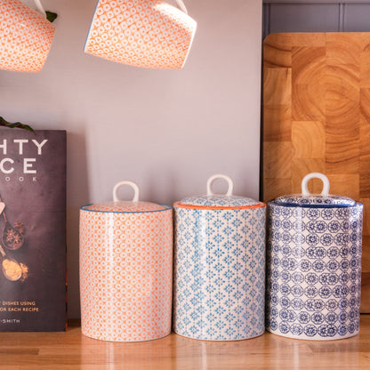 Nicola Spring Ceramic Tea Coffee Sugar Canisters