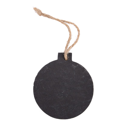 Slate Christmas Tree Decoration - Bauble