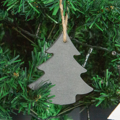 Slate Christmas Tree Decoration - Pine