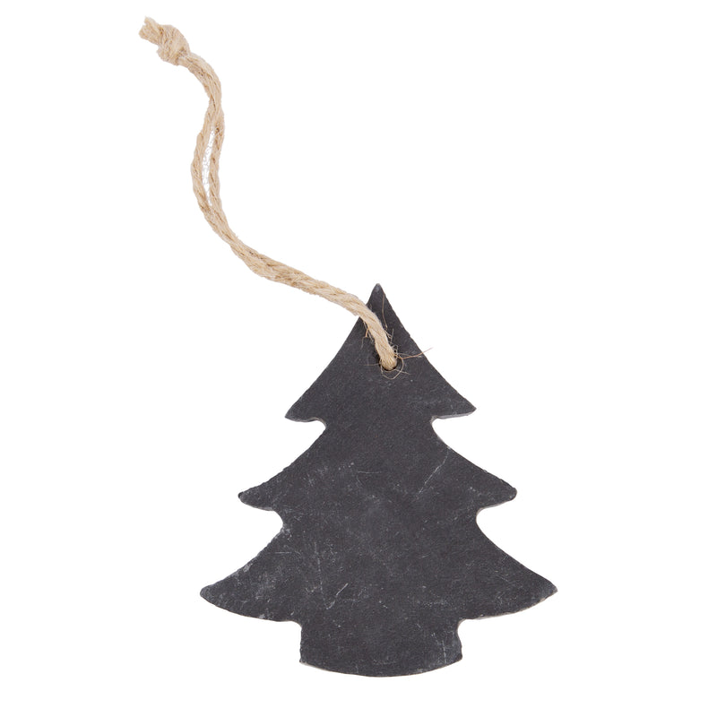 Slate Christmas Tree Decoration - Pine - By Nicola Spring
