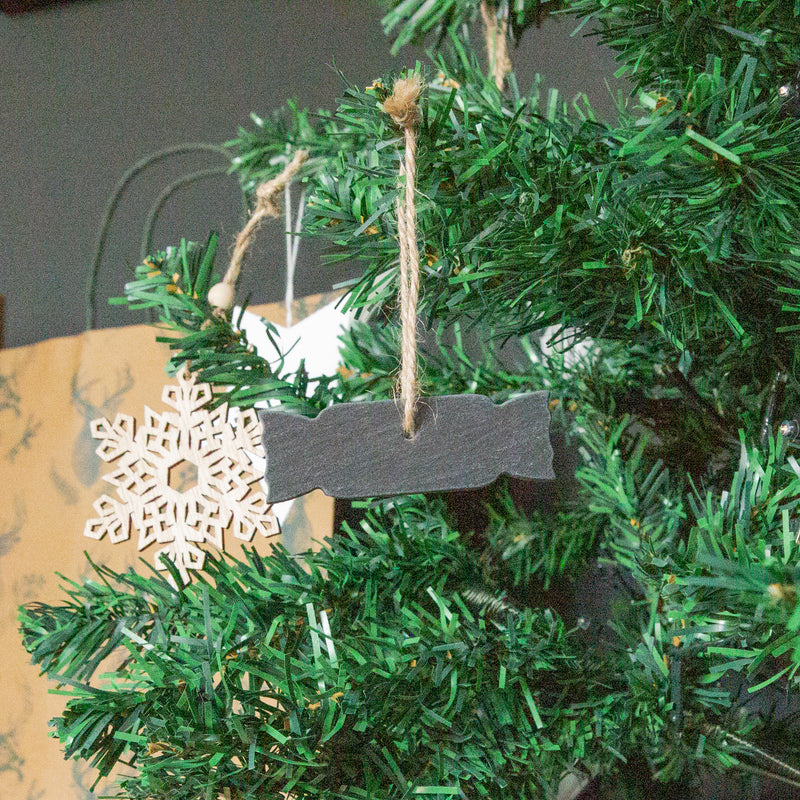 Slate Christmas Tree Decoration - Cracker - By Nicola Spring