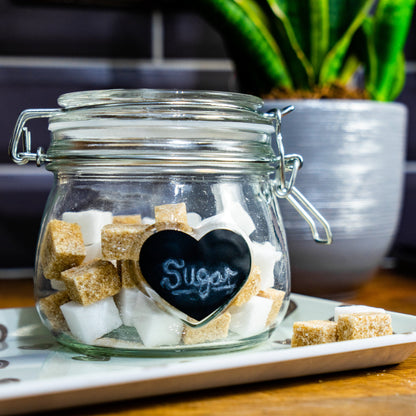 Storage Jar Sticker Set - Heart - Small