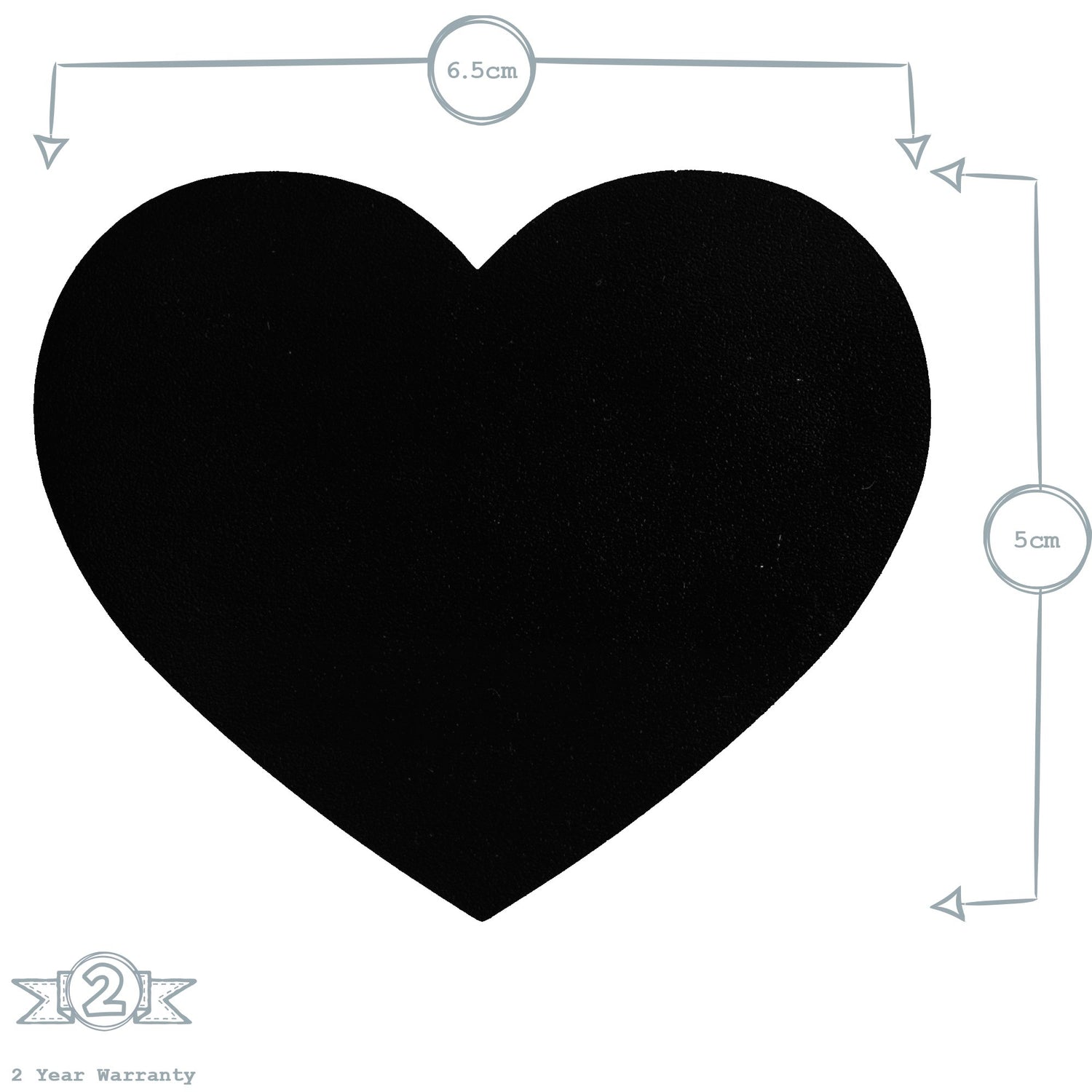 Storage Jar Sticker Set - Heart - Large