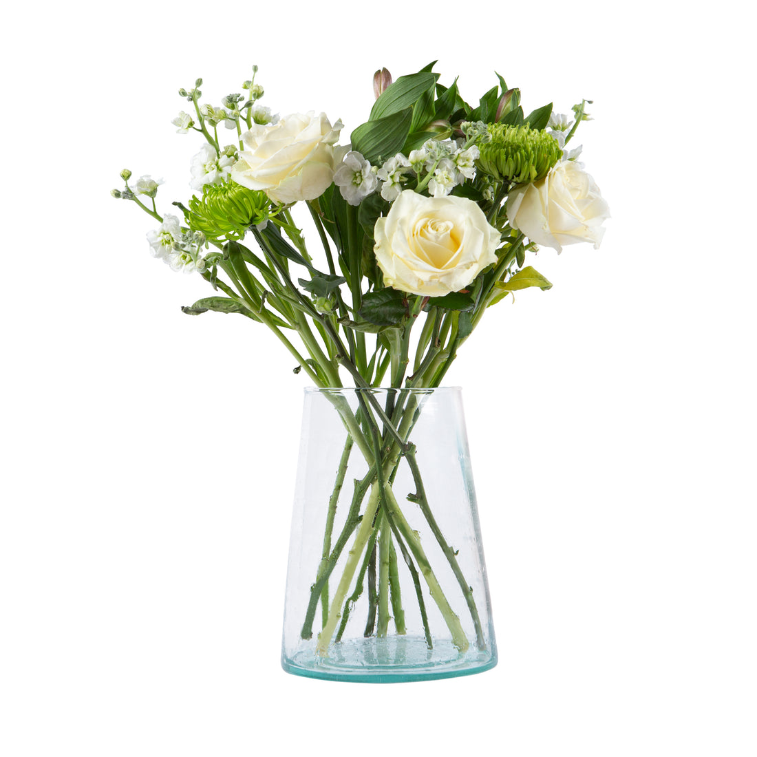 Jebel Recycled Glass Large Vase - Clear