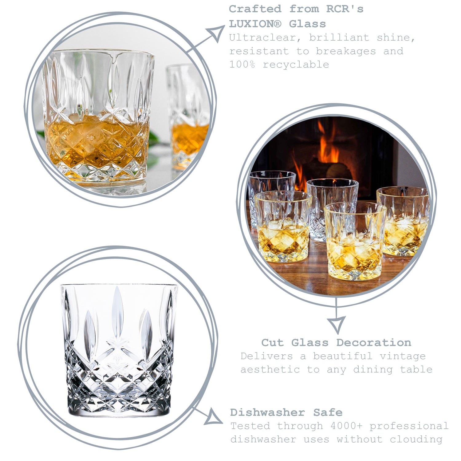 RCR Orchestra Tumbler Glass 340ml