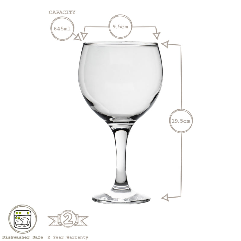 LAV Misket Gin Glass - 645ml - Clear