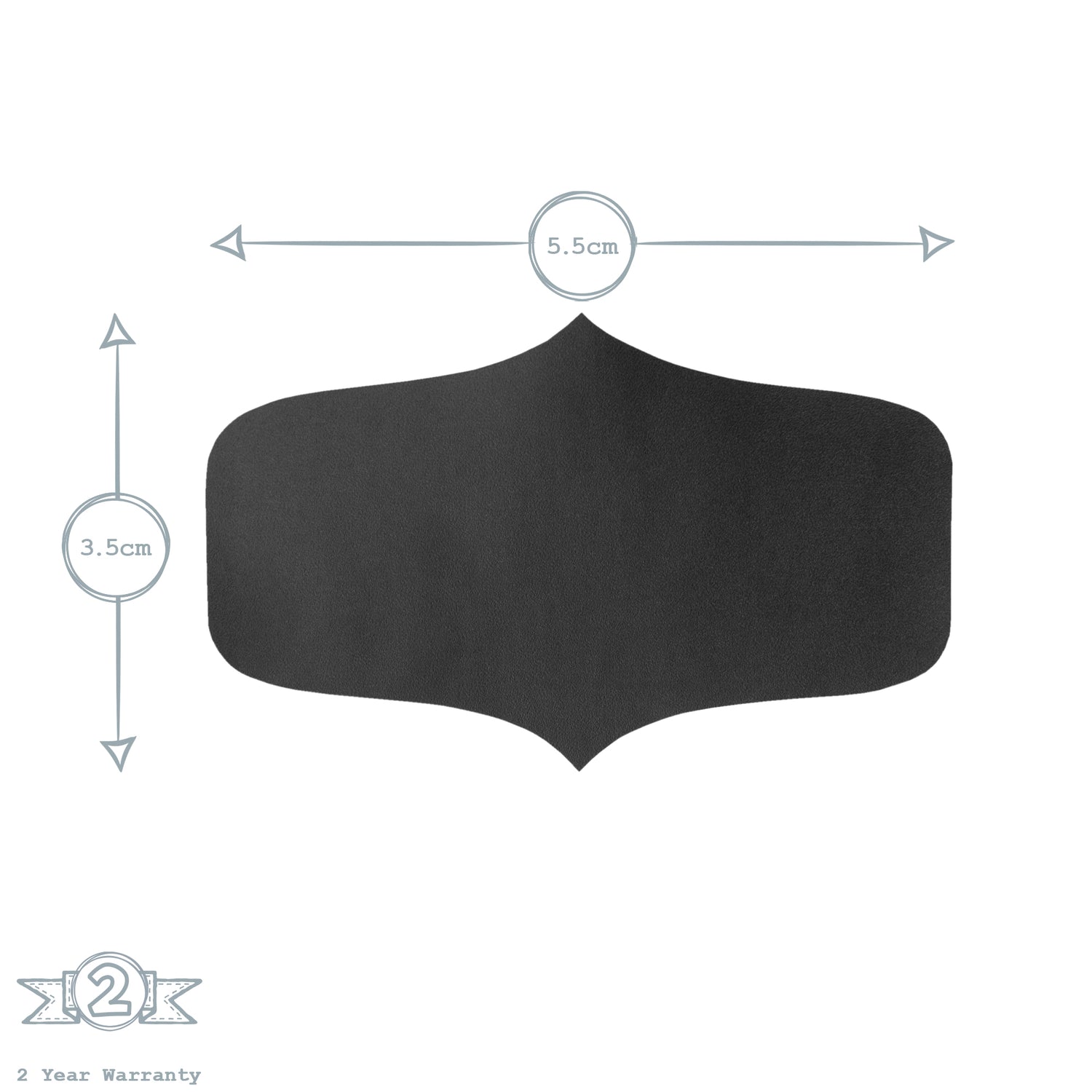 Chalk Board Stickers - 5.5 x 3.5cm - Small - Sheet of 6