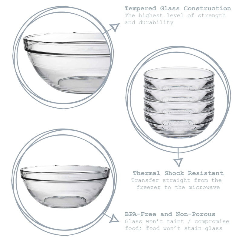 Duralex Lys Glass Stacking Bowl - 31cm