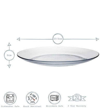 Lys Glass Dinner Plate - 23.5cm