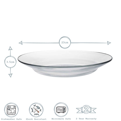 Lys Glass Soup Plate - 23.5cm