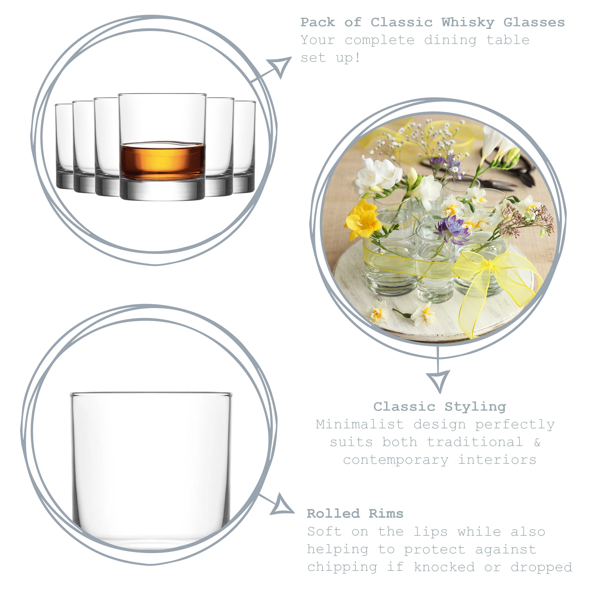 Ada Whisky Glass - 305ml
