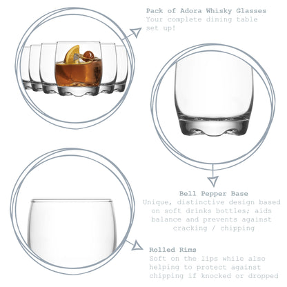 Adora Whisky Glass - 290ml