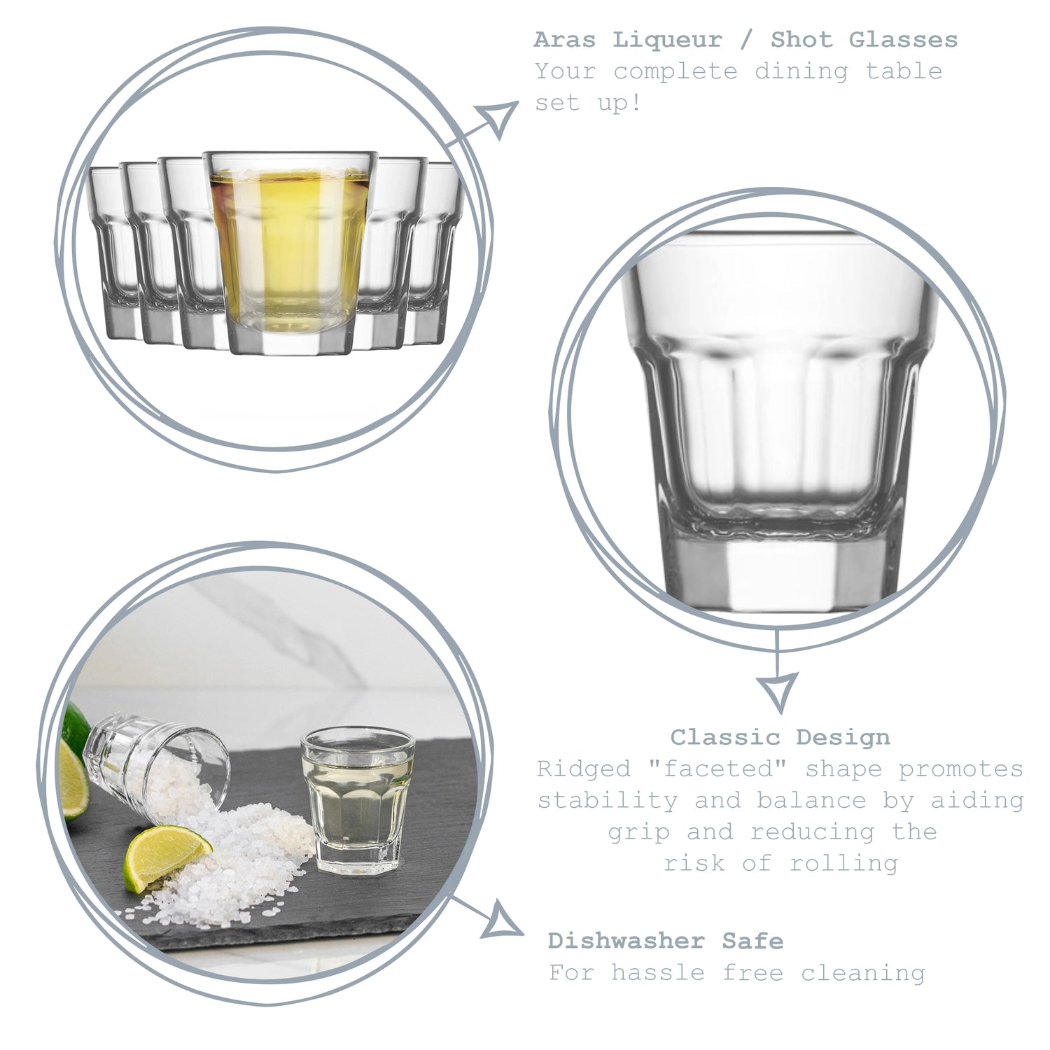Aras Shot Glass - 45ml